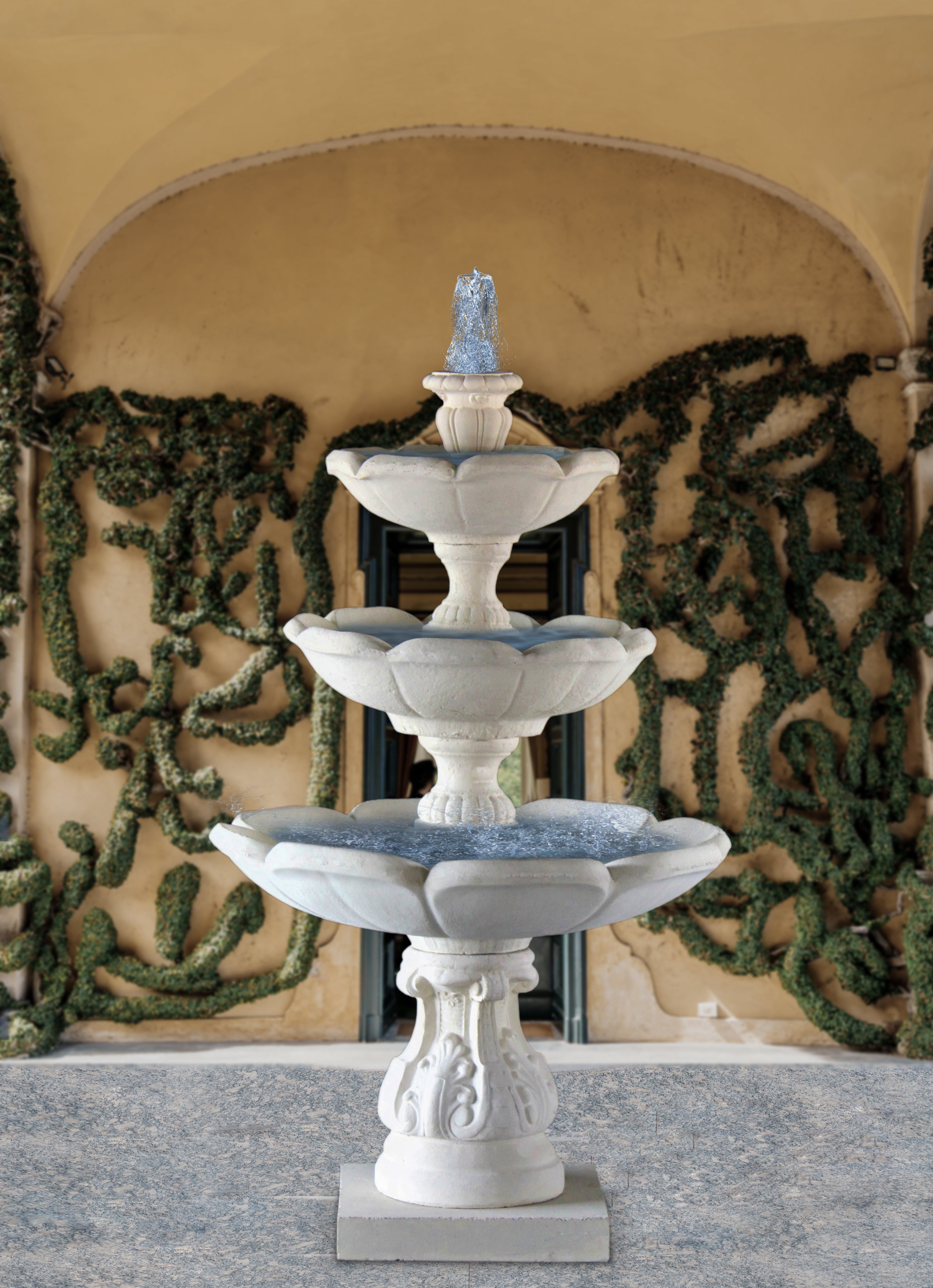 3 Tier Petal Water Fountain