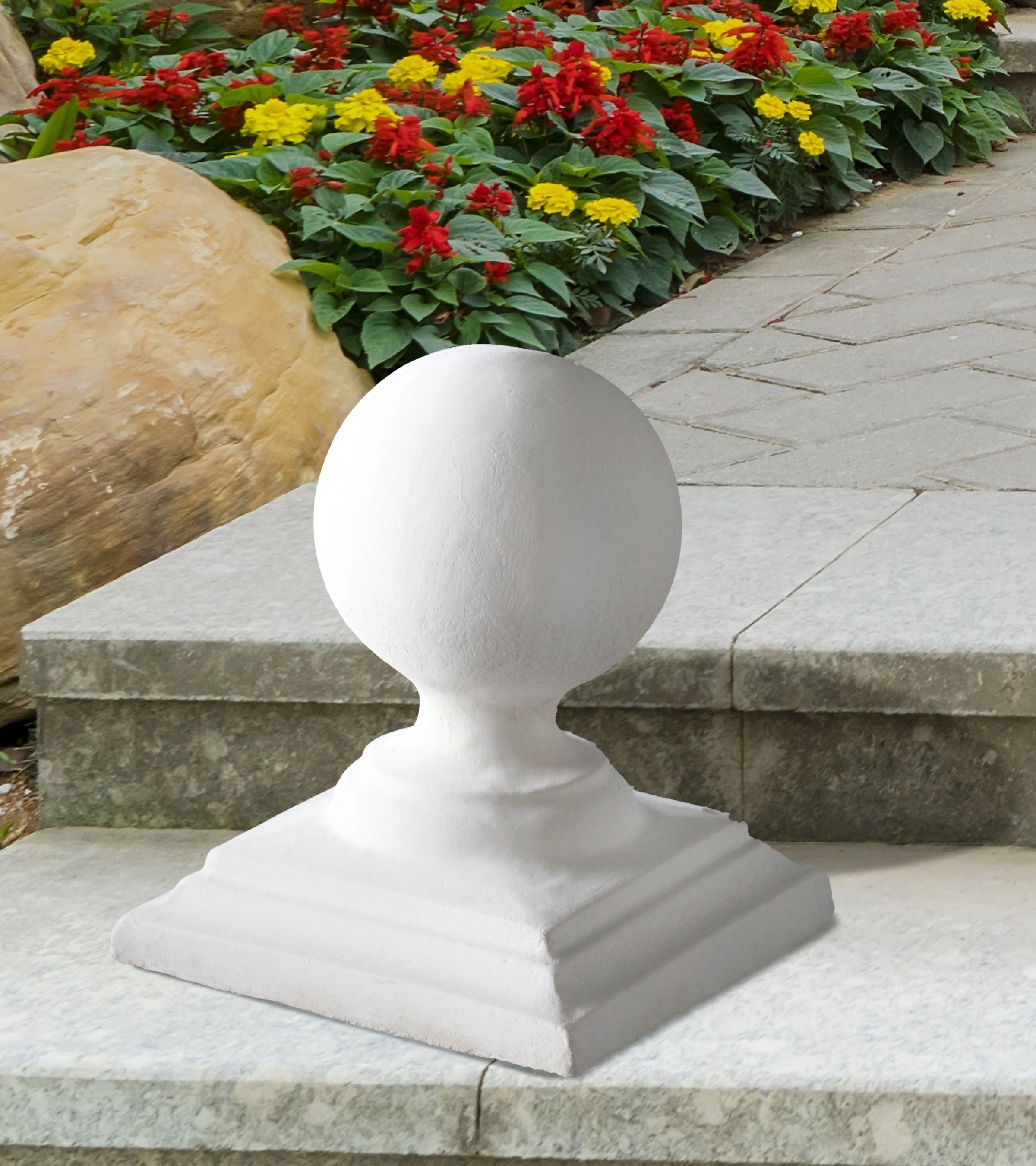 6 Ball Finial Double Edge Base