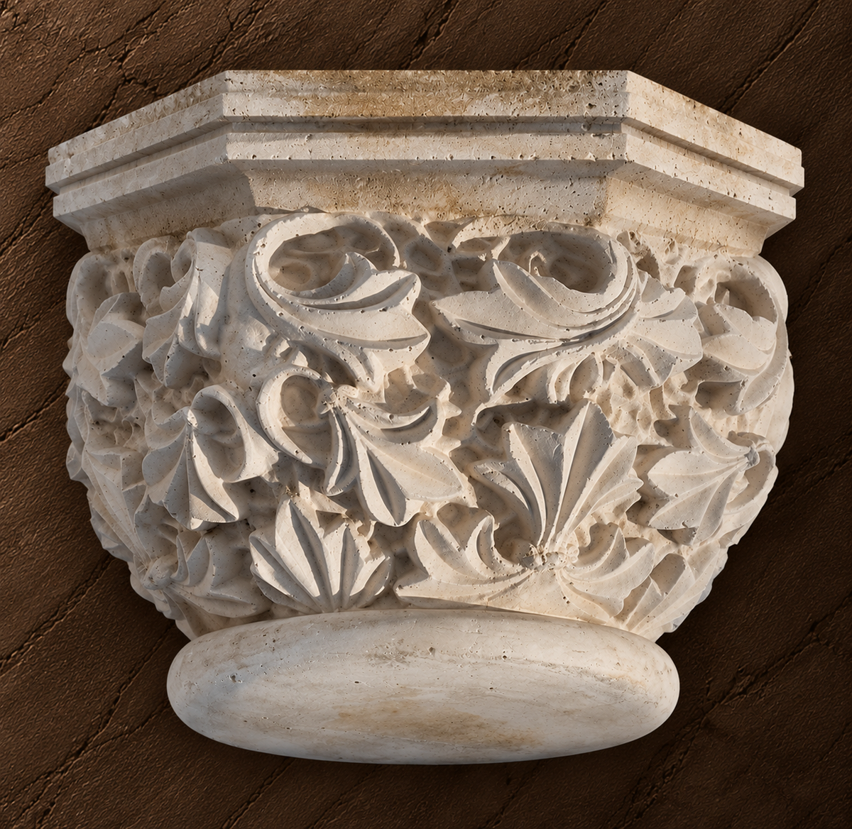 Hexagon Column Capital