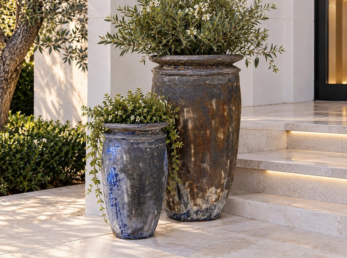 Alexander Ceramic Urn Set Of 2