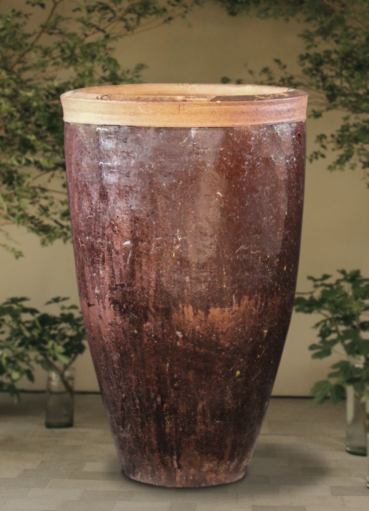 Bullet Antique Brown Small Urn