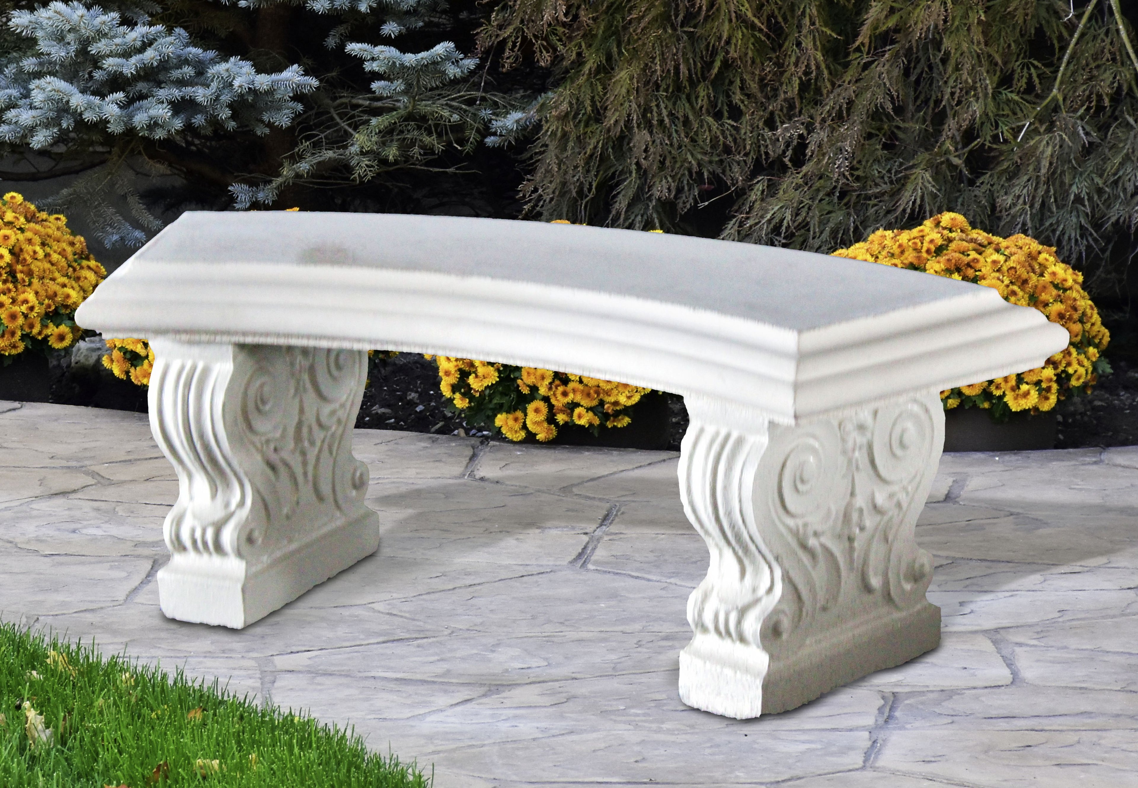 Bullnose Curved Bench