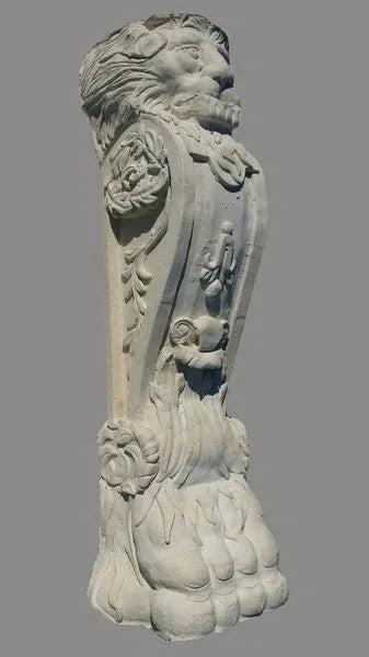BarcelonaCastStoneLionBracket - Cast Stone International 