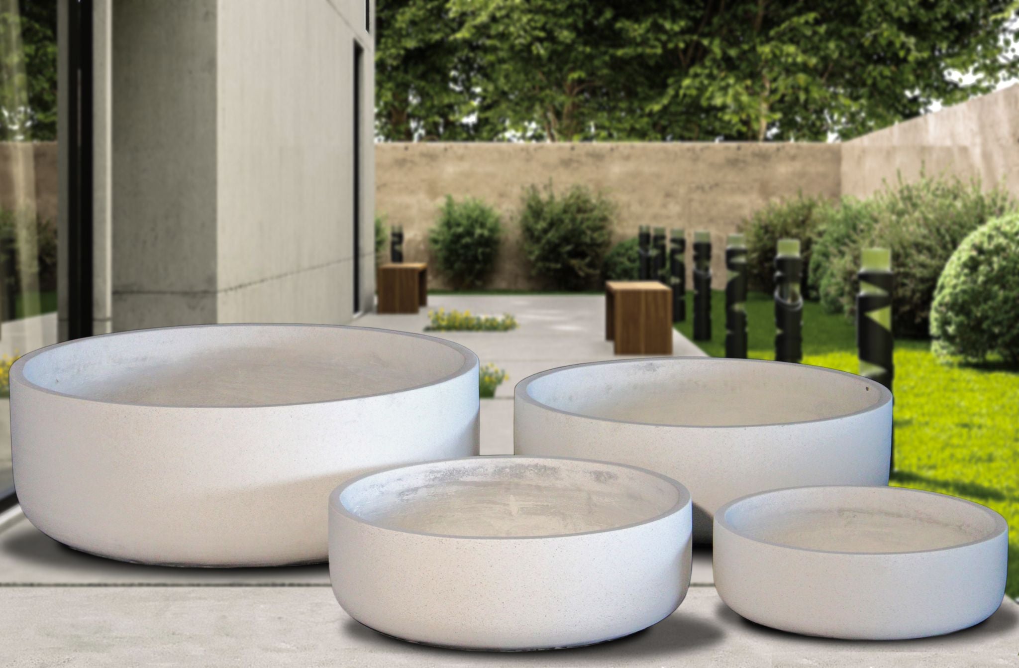 Centurion Round Planters Set Of 4