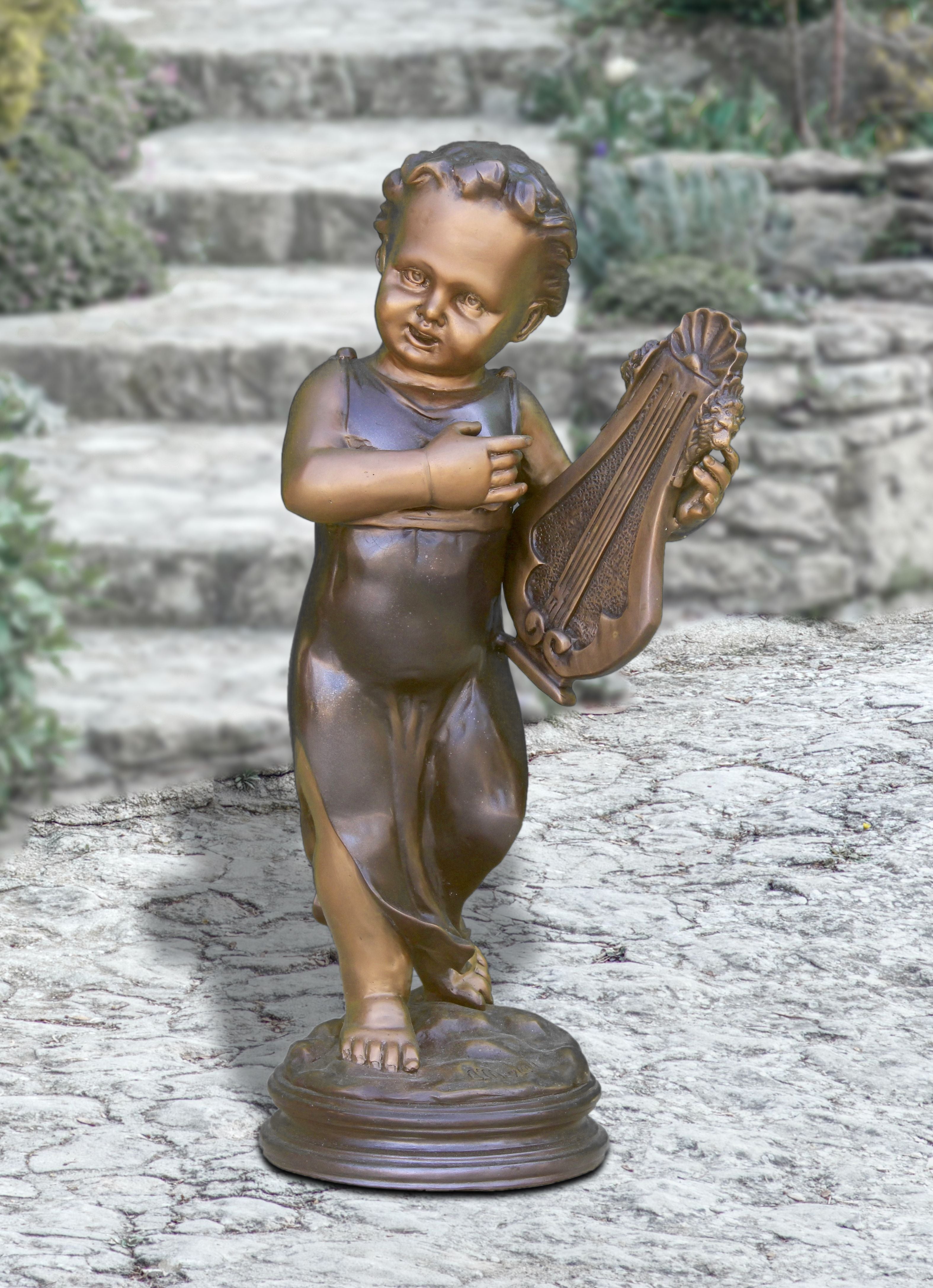 Cherub Symphony Bronze Statue
