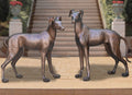Elegant Bronze Dogs