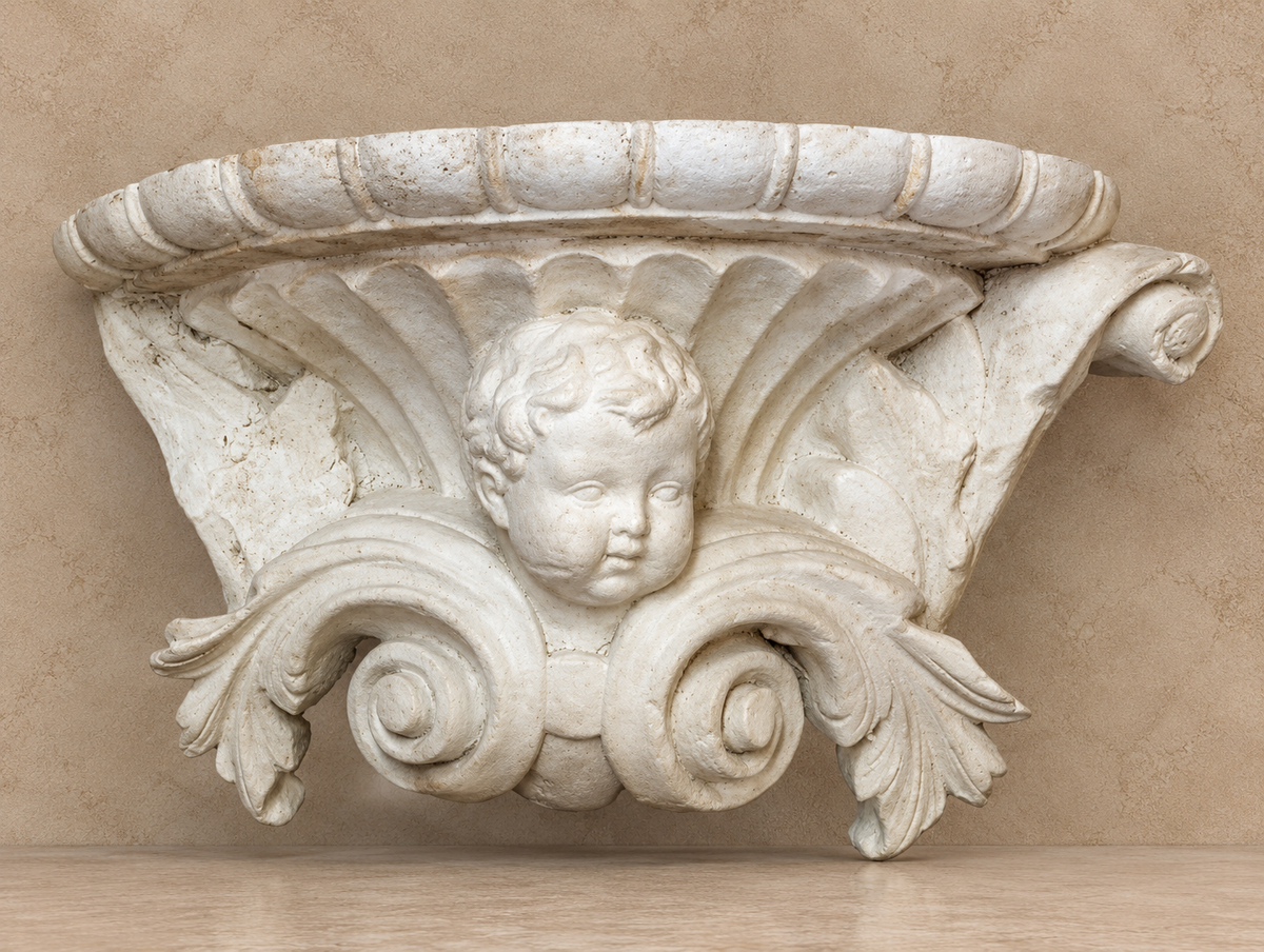 Face Scroll Bracket With Shelf