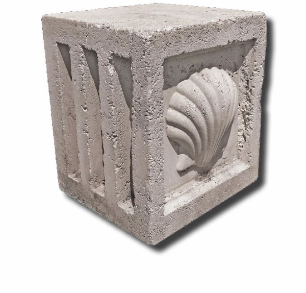 Fluted Shell Pedestal