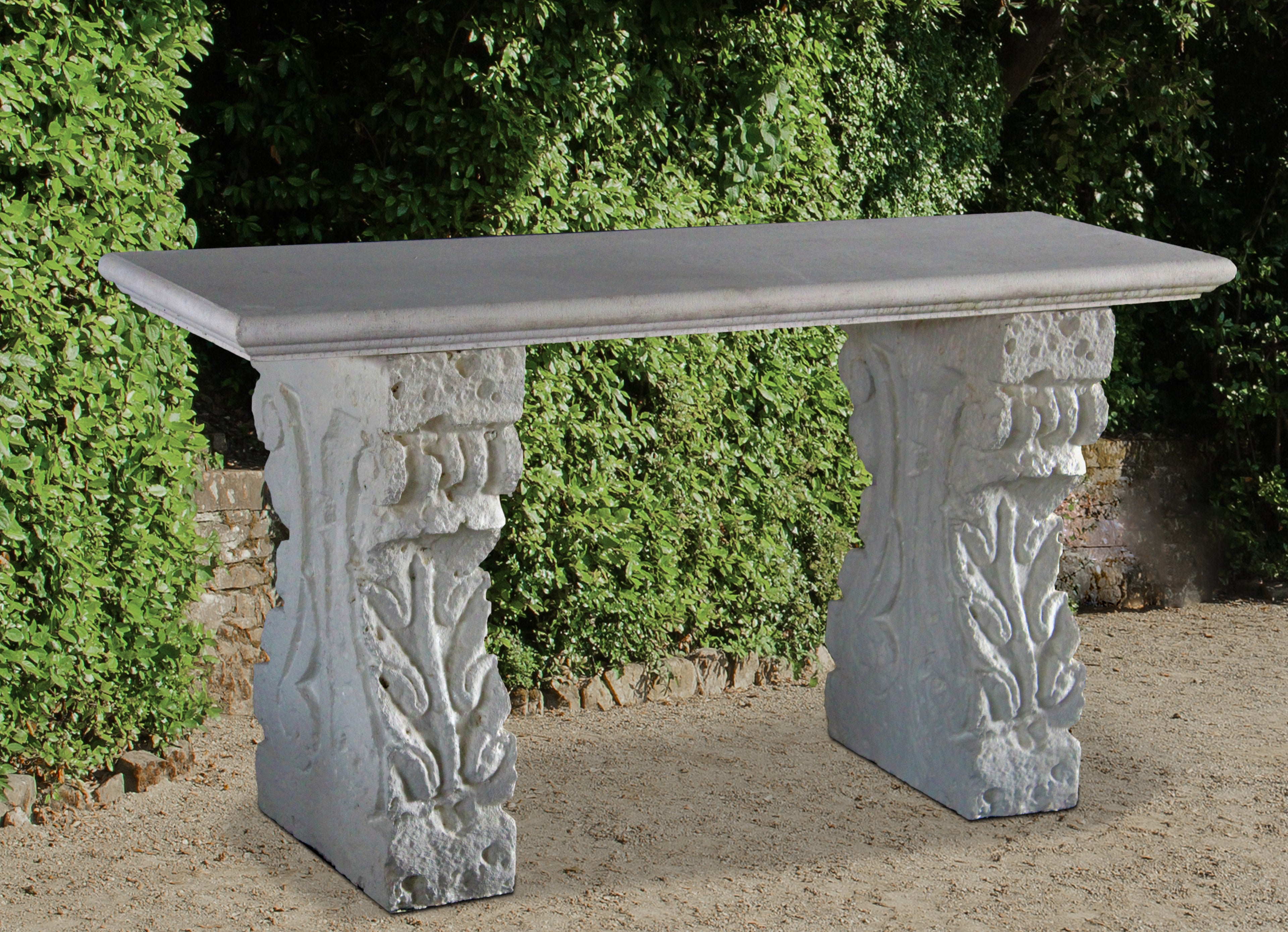 French Scroll Console Table