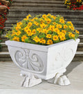 ITALIAN_GARLAND_SQUARE_PLANTER - Cast Stone International 