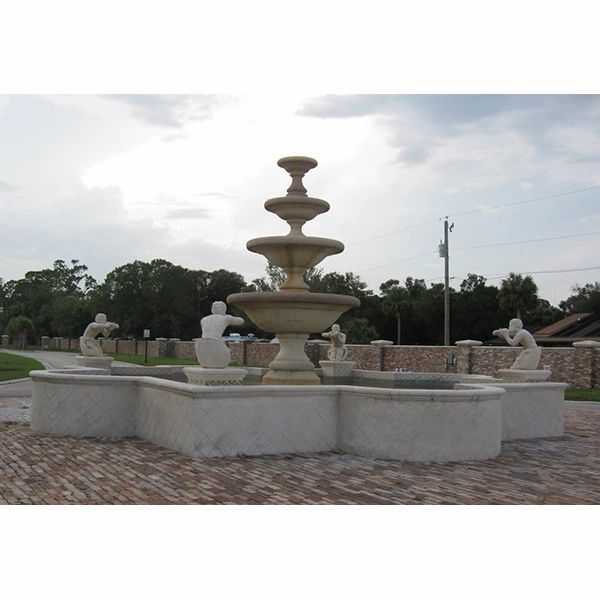 Italian Palermo With Triton Water Fountain