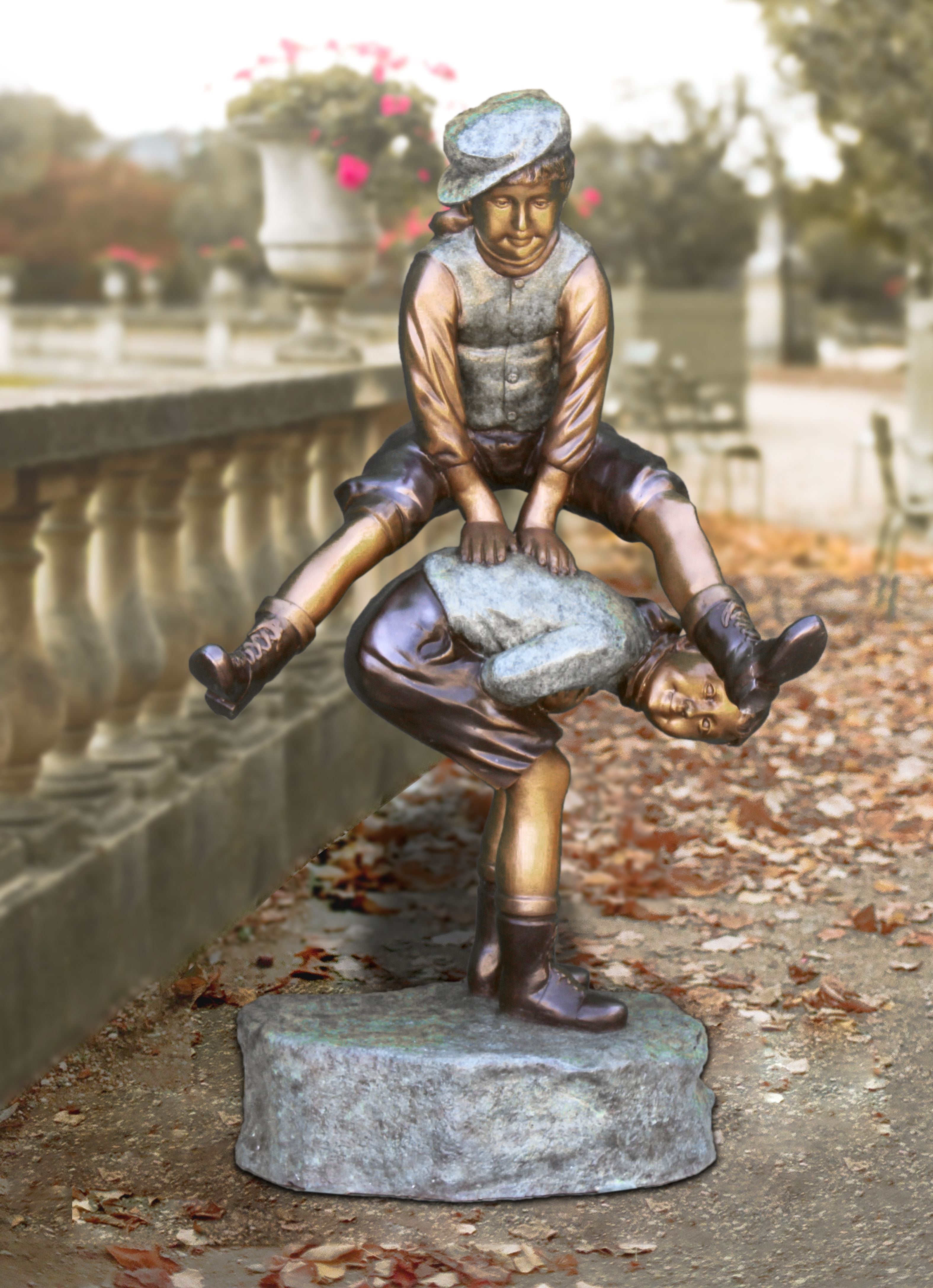 Leap Of Joy Bronze Statues