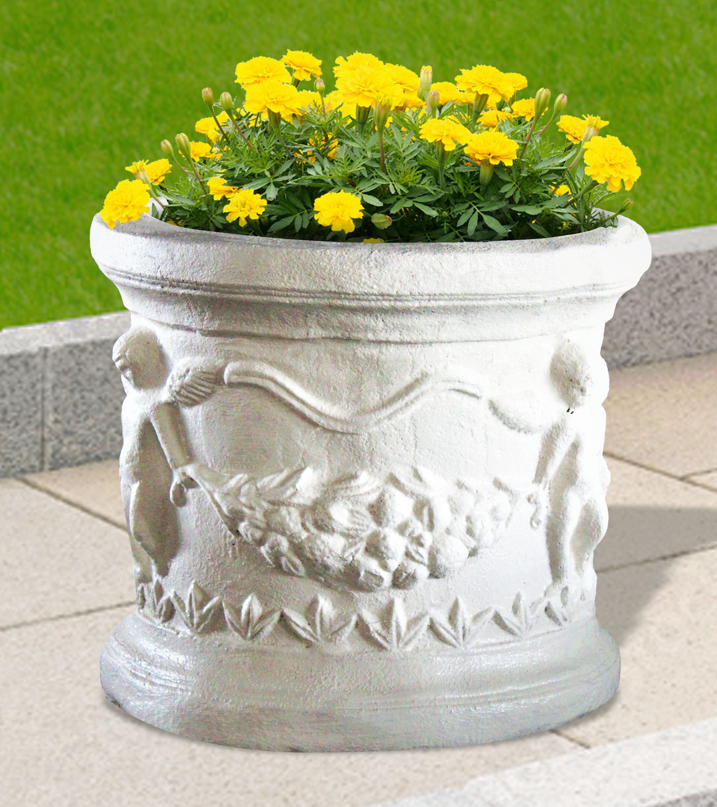 LITTLE_ANGEL_POT - Cast Stone International 