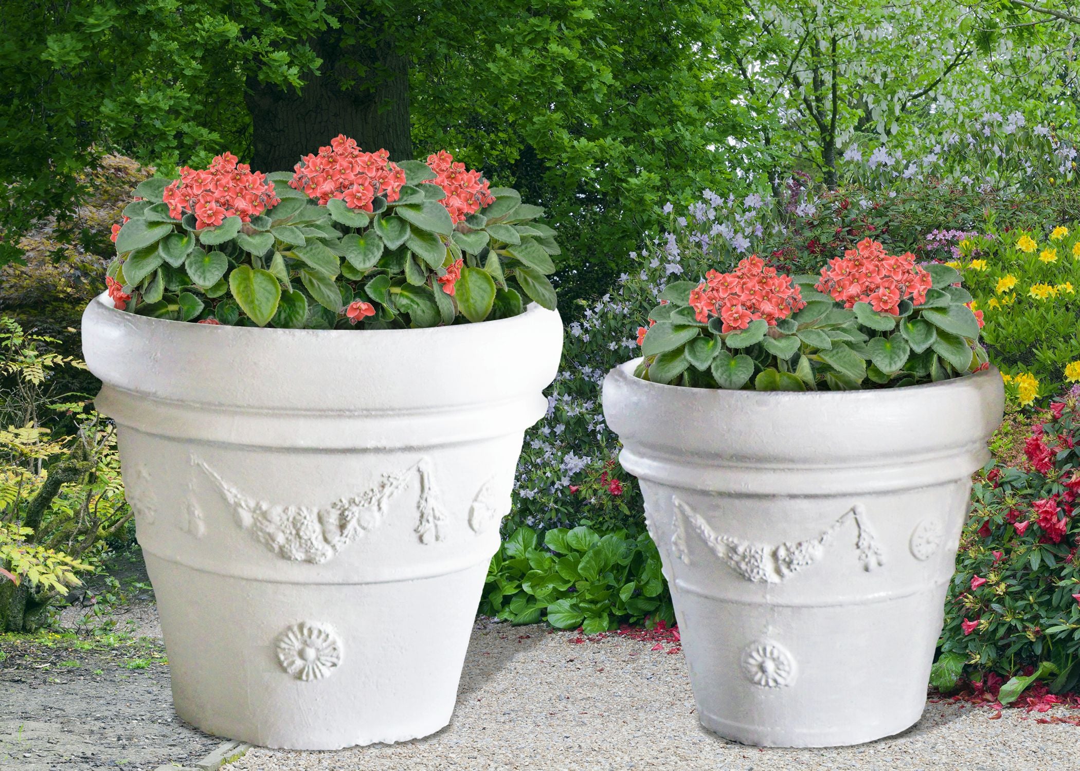 MANDRA_FLOWER_POTS - Cast Stone International 