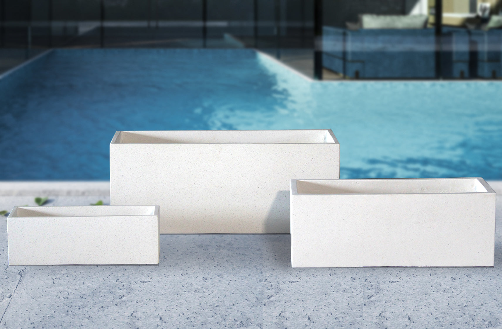 Maverick Rectangular Planters Set Of 3