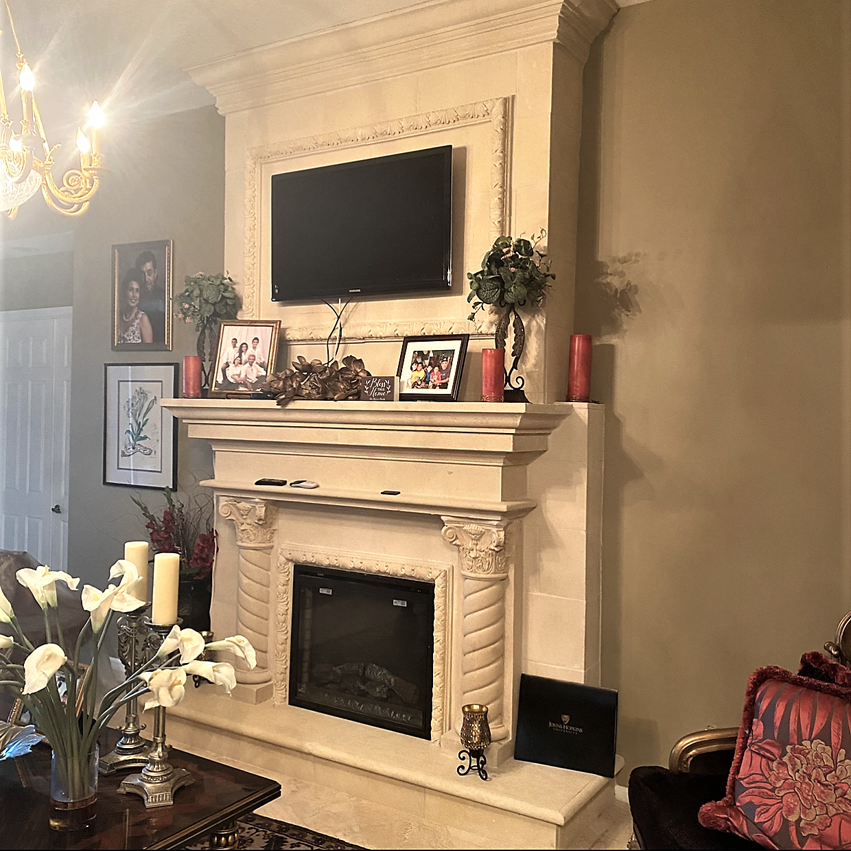 Mediterranean Fireplace