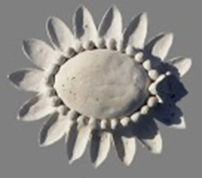 OvalSunflowerWallPlaque - Cast Stone International 