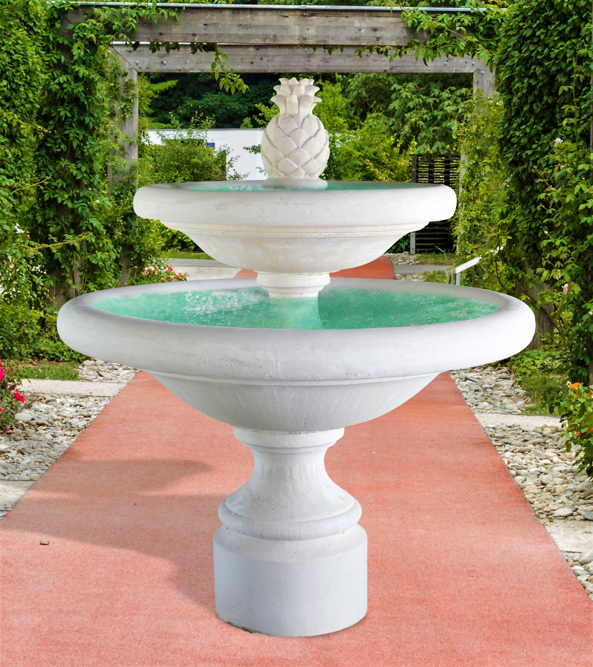 Palermo 2 Tier Fountain With Pineapple