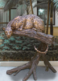 PreyingCheetahBronzeStatue - Cast Stone International 