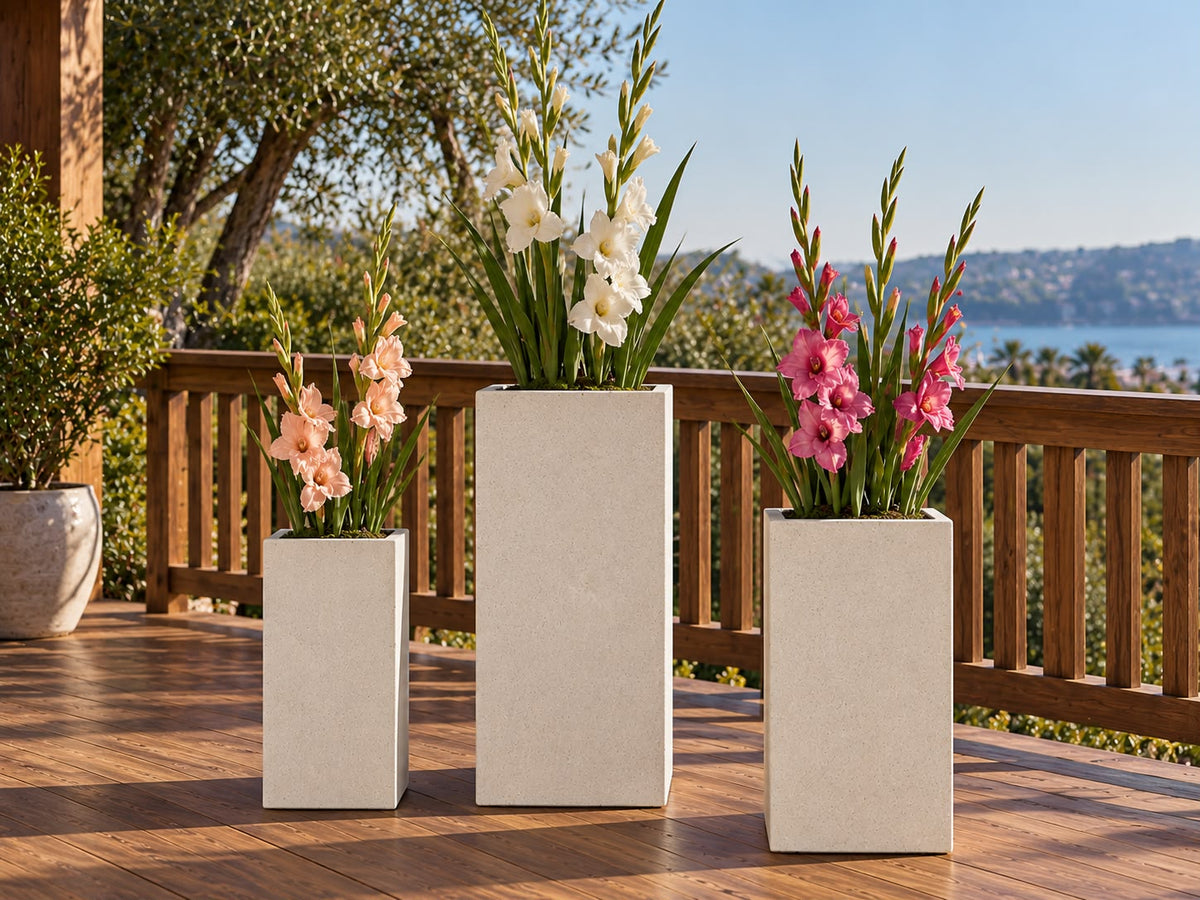 Registry Square Tall Planters Set of 3