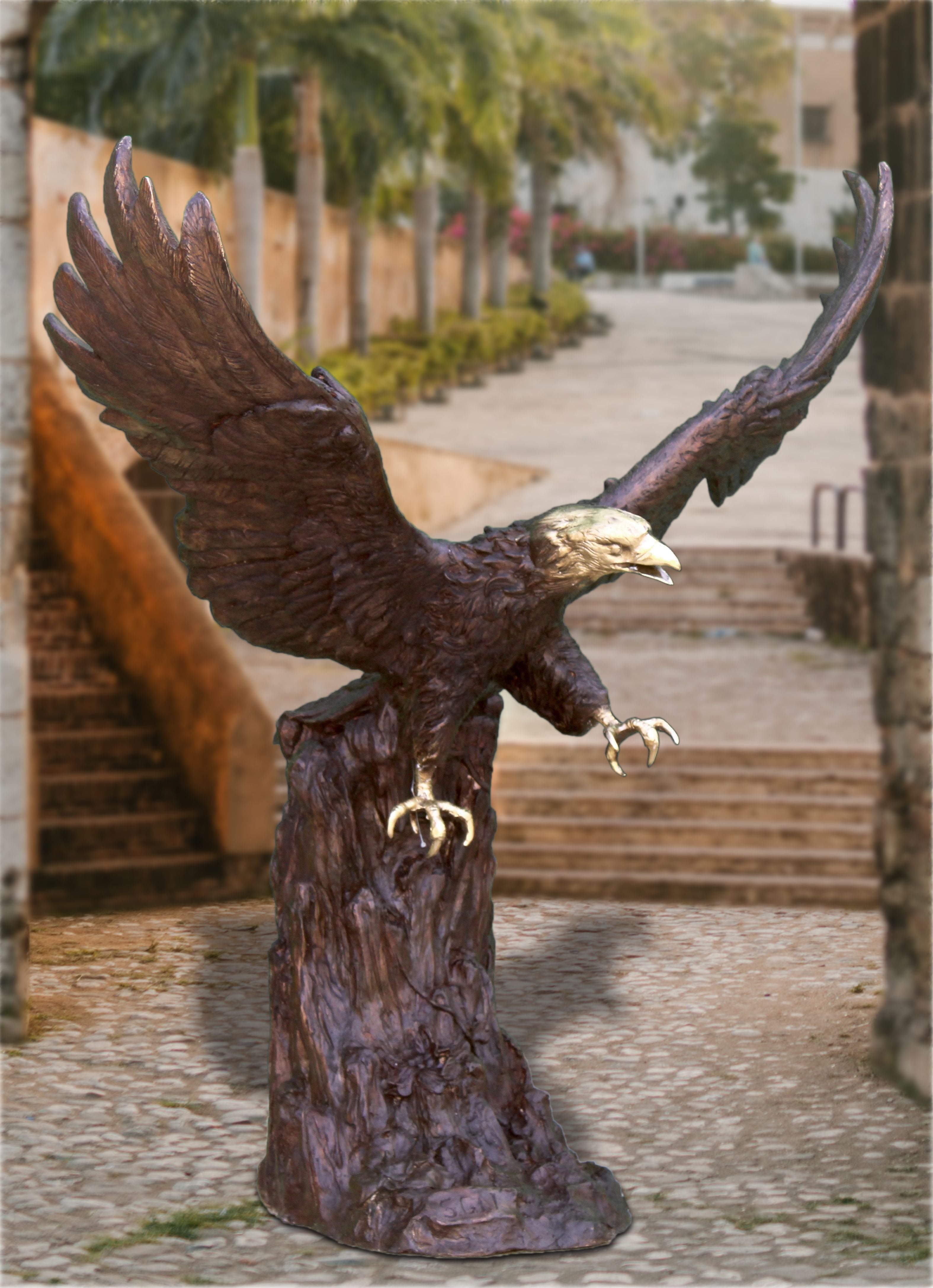 Soaring Eagle Bronze Statue
