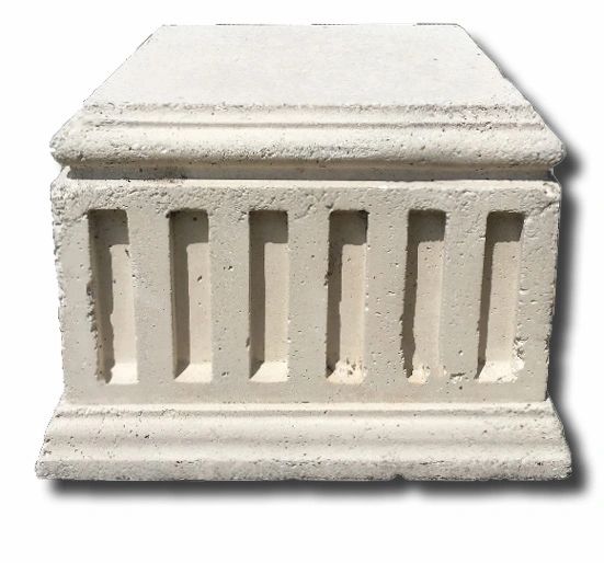Square Fluted Pedestal
