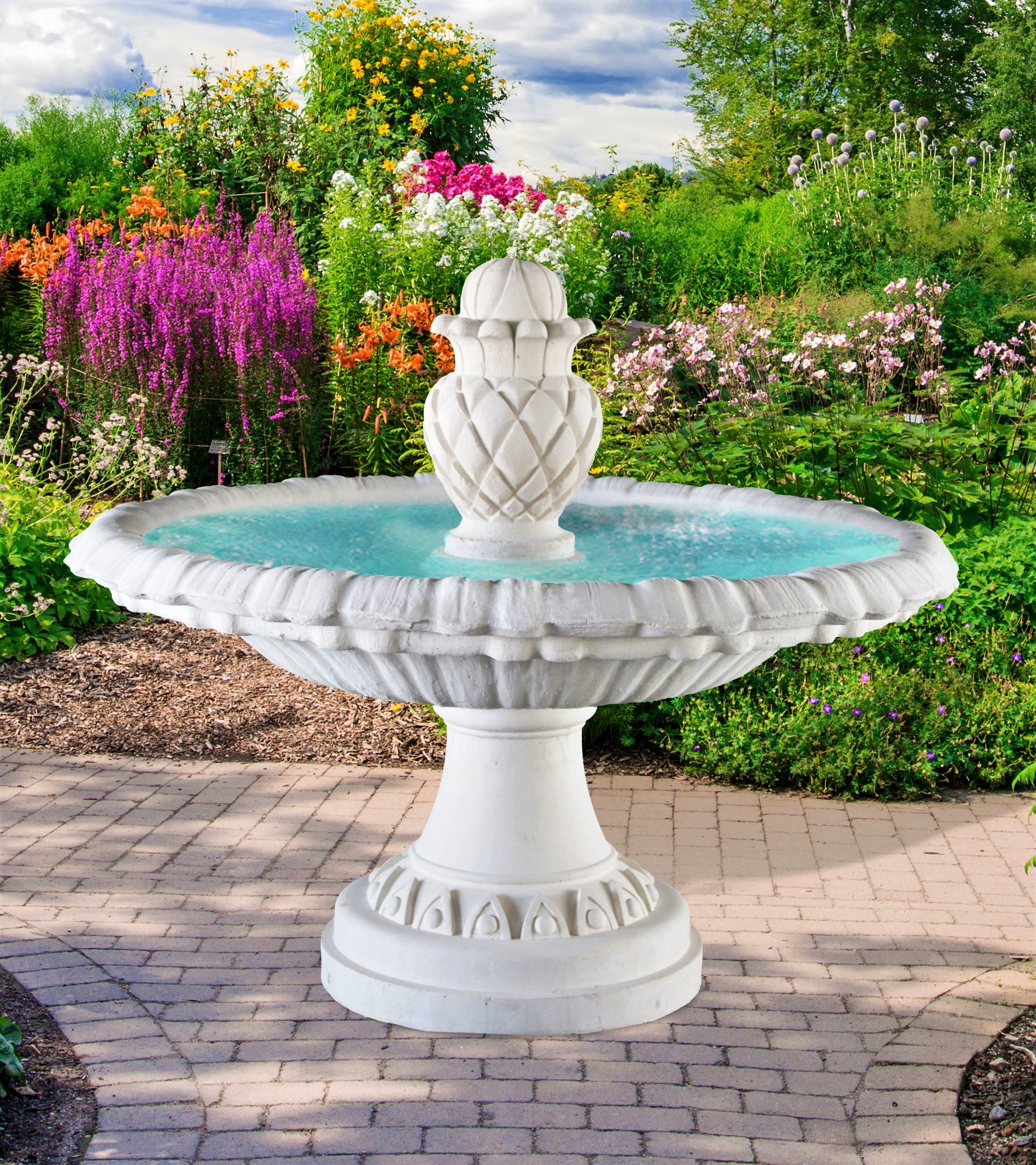 VERETEA_WITH_CARVED_PINEAPPLE_2 - Cast Stone International 